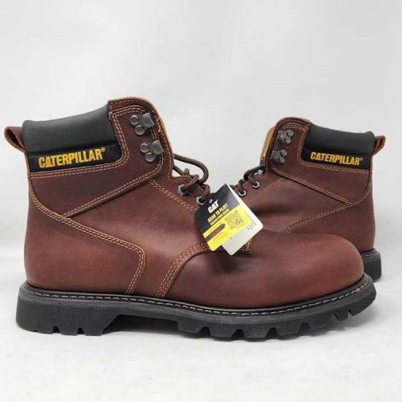 NWOB men\'s 13W Cat Footwear Second Shift steel toe construction boots 13 Wide main image 9